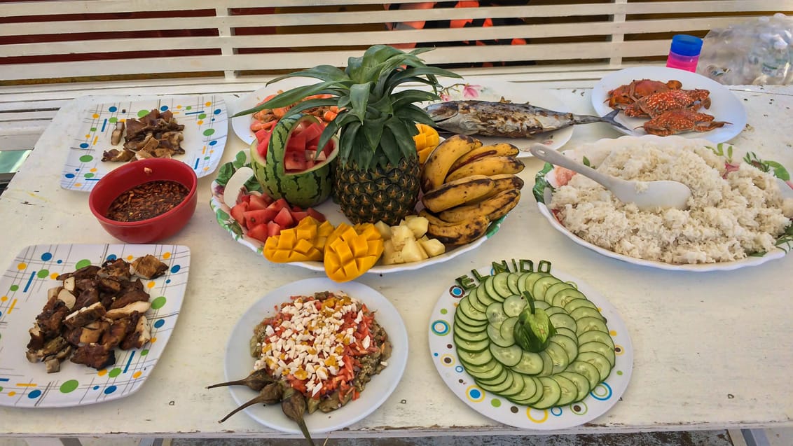 Frokosten er serveret på ø-hop