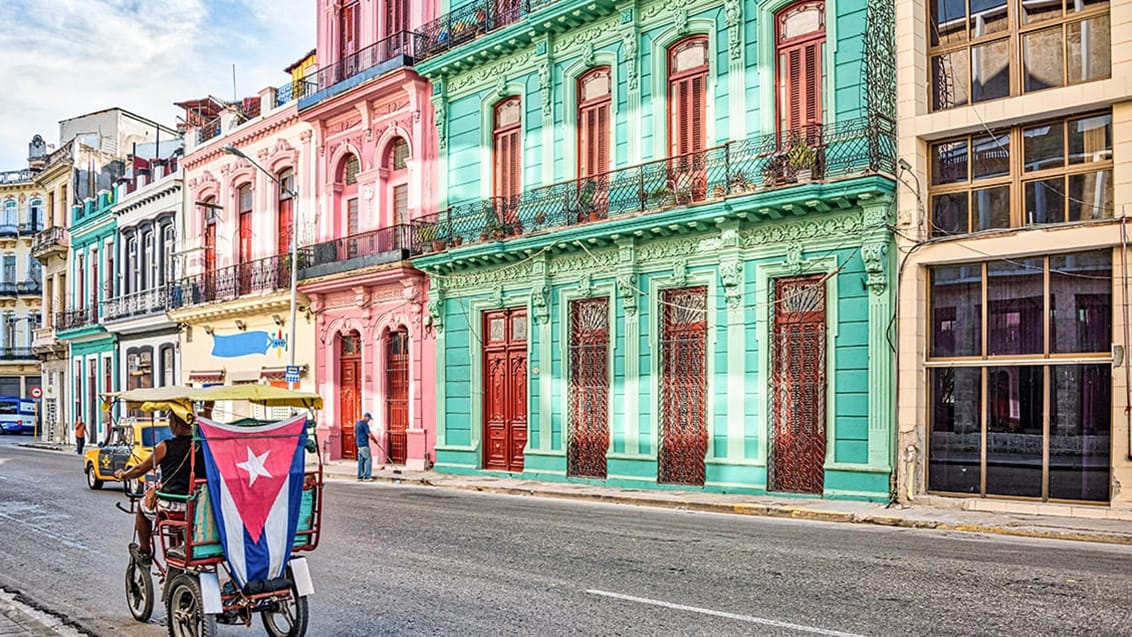 Cykeltaxi i Havana Cuba