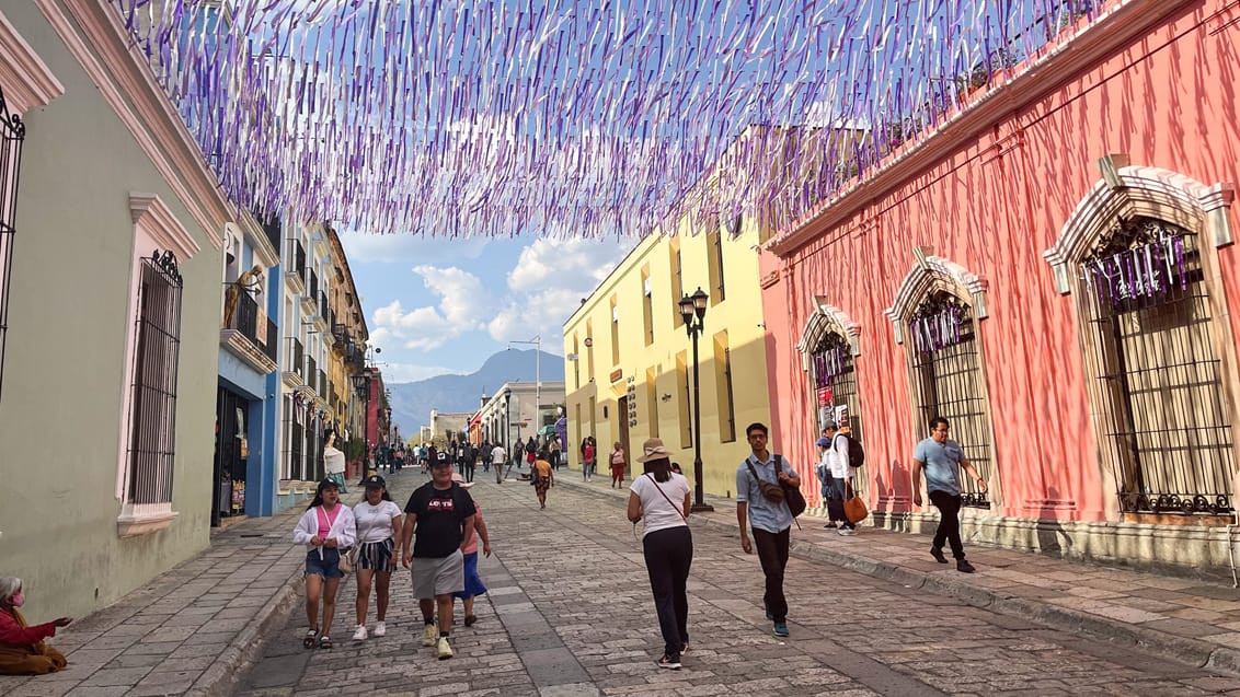 Gadebillede Oaxaca i Mexico