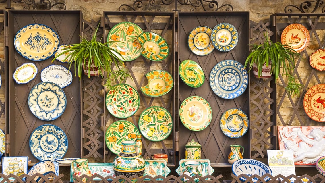Keramik i Toledo i Spanien