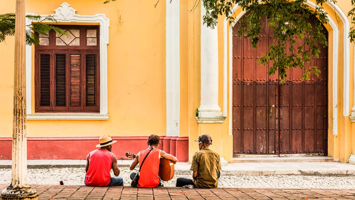 Musik i gaderne i Havana Cuba