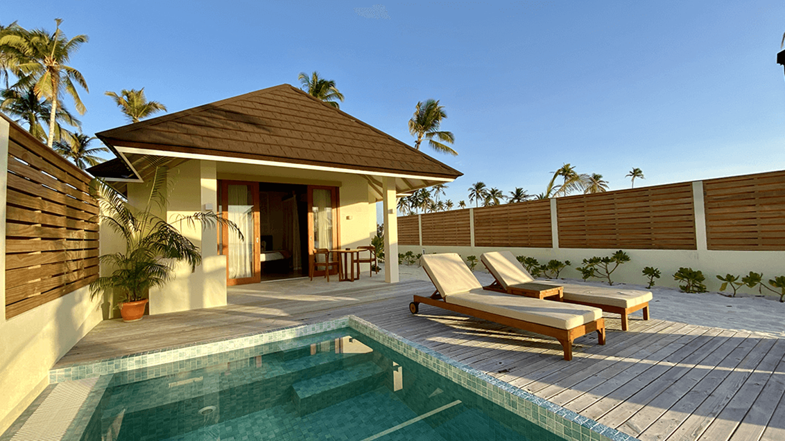 Beach villa pool - Sun Siyam - Maldiverne