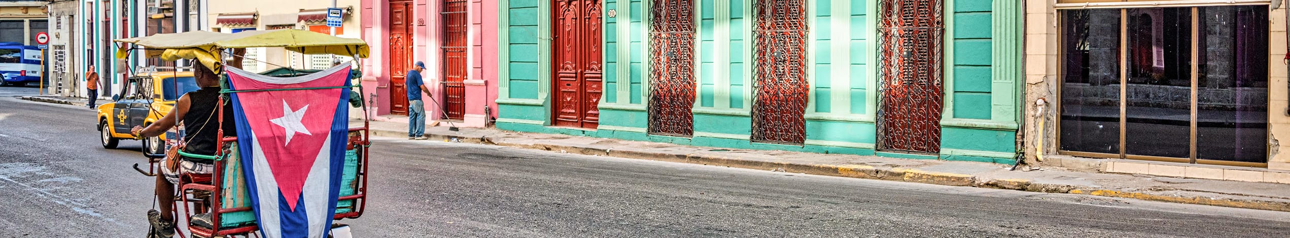 Cykel taxi i Havana Cuba