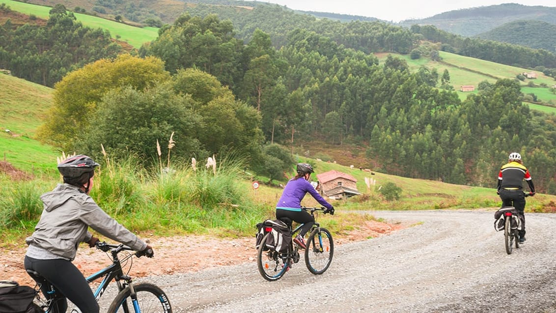 Cykling langs camino del norte