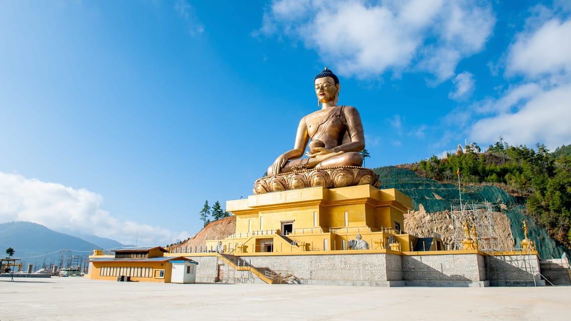 Den imponerende Buddha Statue i Thimphu