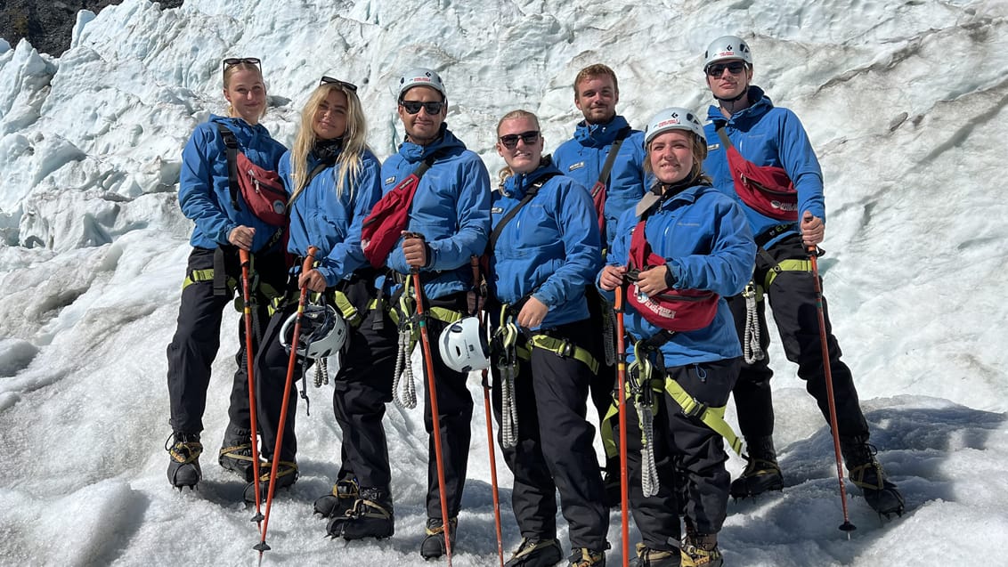 Gruppebillede Franz Josef Glacier
