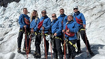 Gruppebillede Franz Josef Glacier