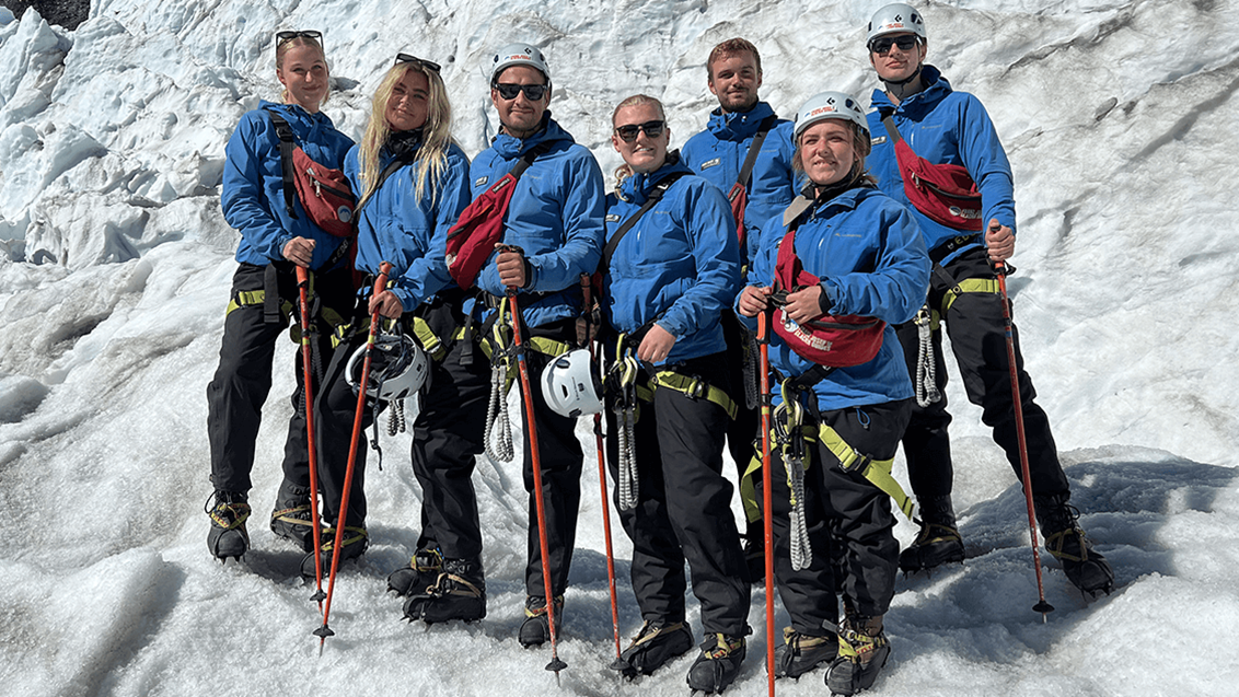 Gruppebillede Franz Josef Glacier