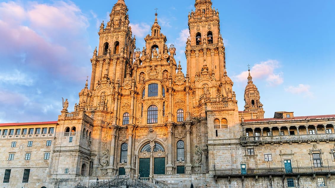 Katedralen i Santiago de Compostela Spanien