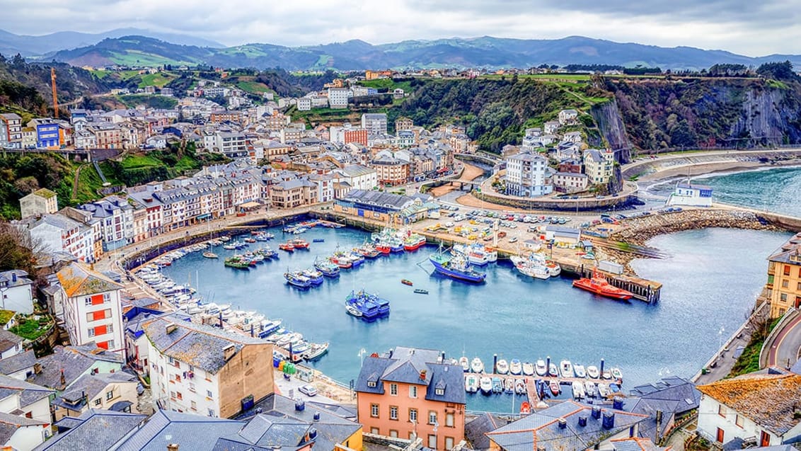Luarca i Asturien Spanien