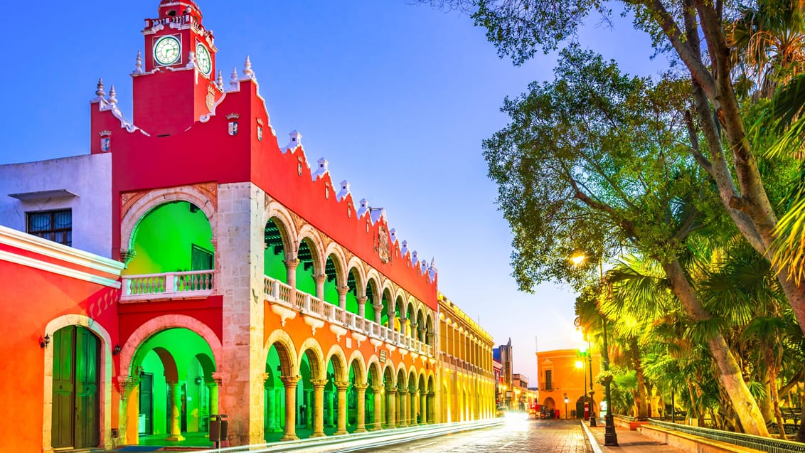 Plaza Grande i Merida Mexico