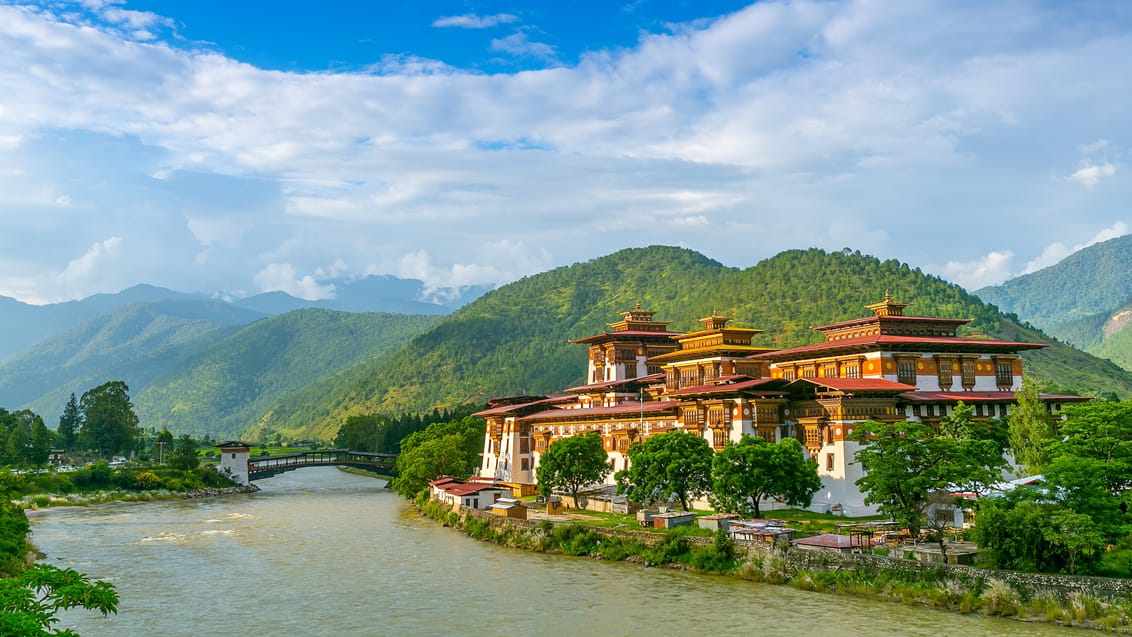 Punakha Dzong Monastery i Bhutan
