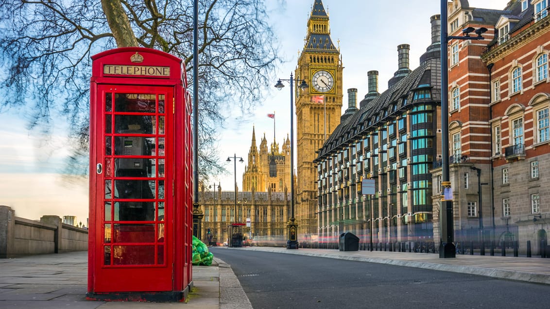 Gå på opdagelse i London på jeres rejse til England