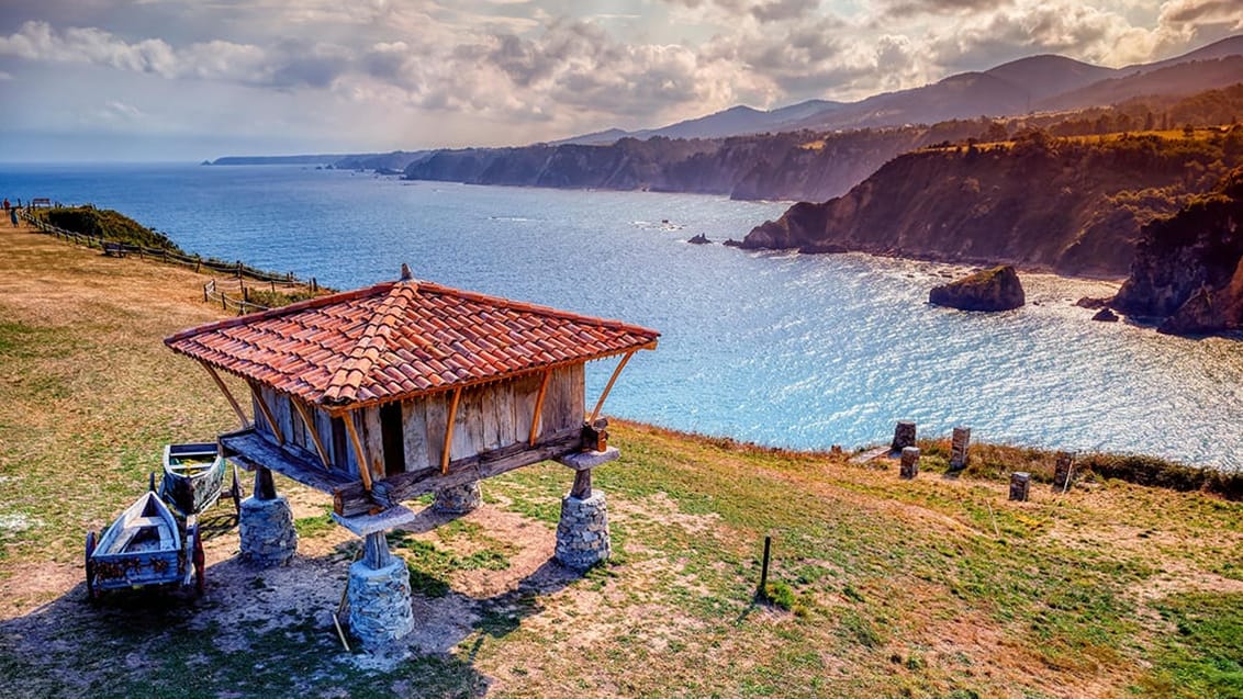 Traditionel horreo i det nordlige Spanien