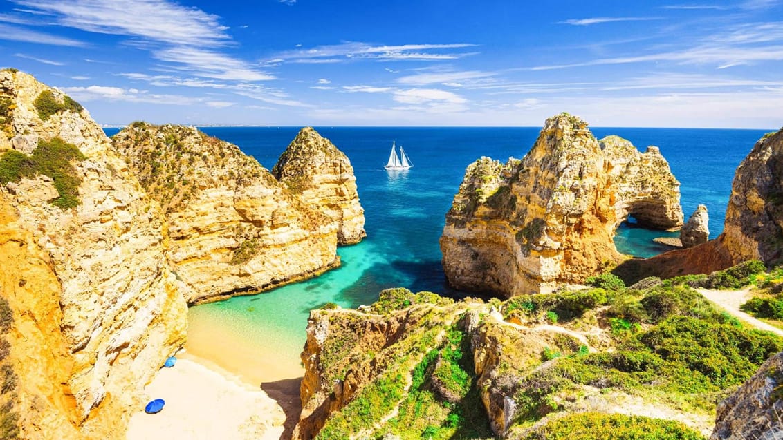 Algarvekysten i Portugal