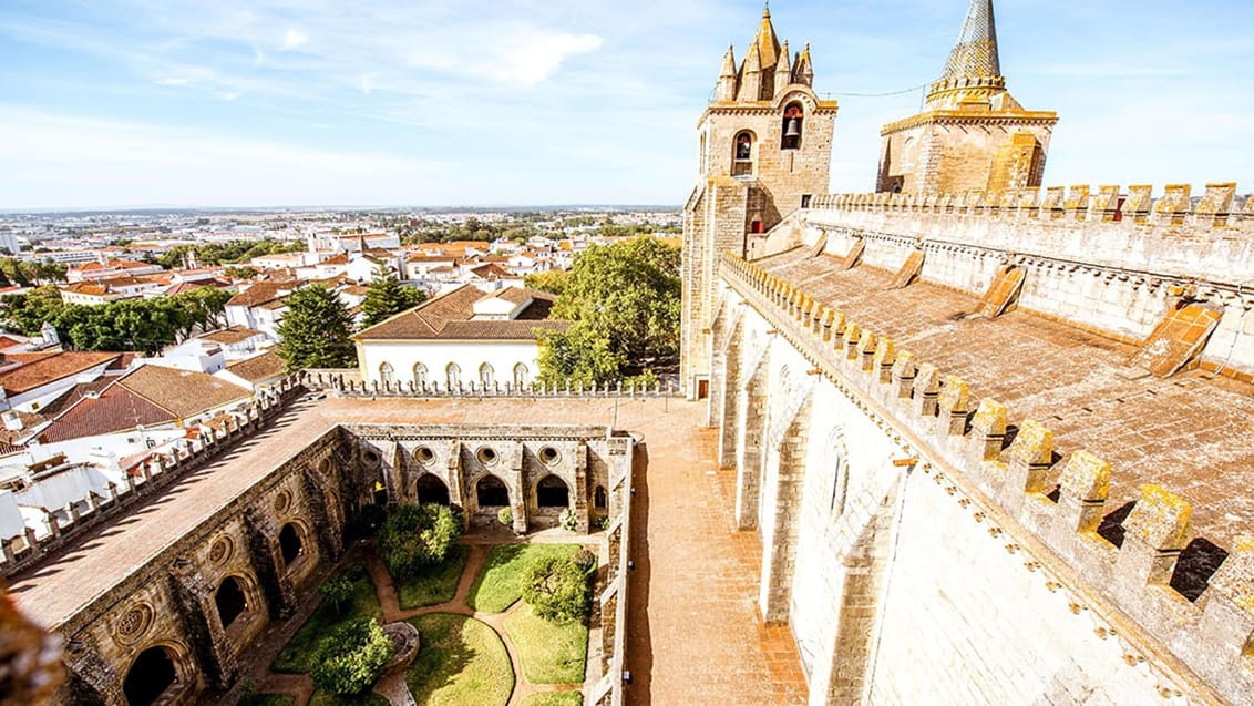 Udsigt over Evora i Portugal