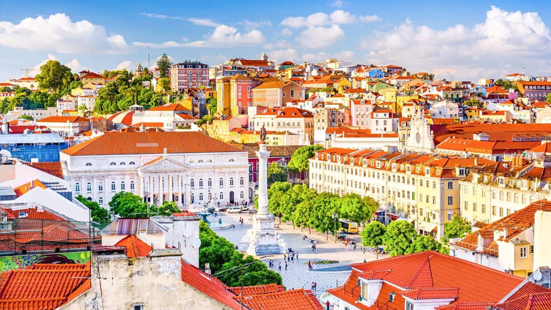 Udsigt over Lissabon i Portugal