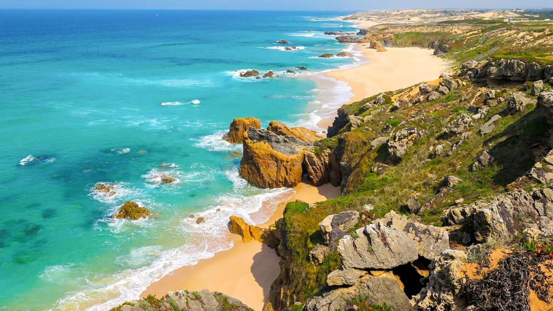 Vild kyst i det sydlige Portugal