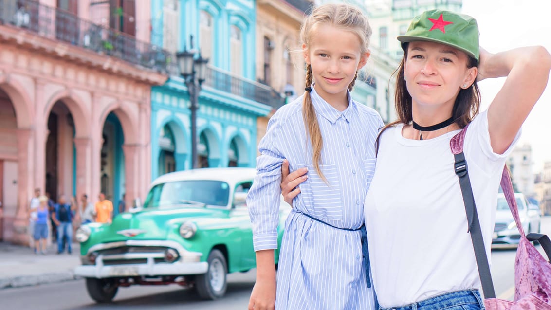 Mor og datter i Havana Cuba
