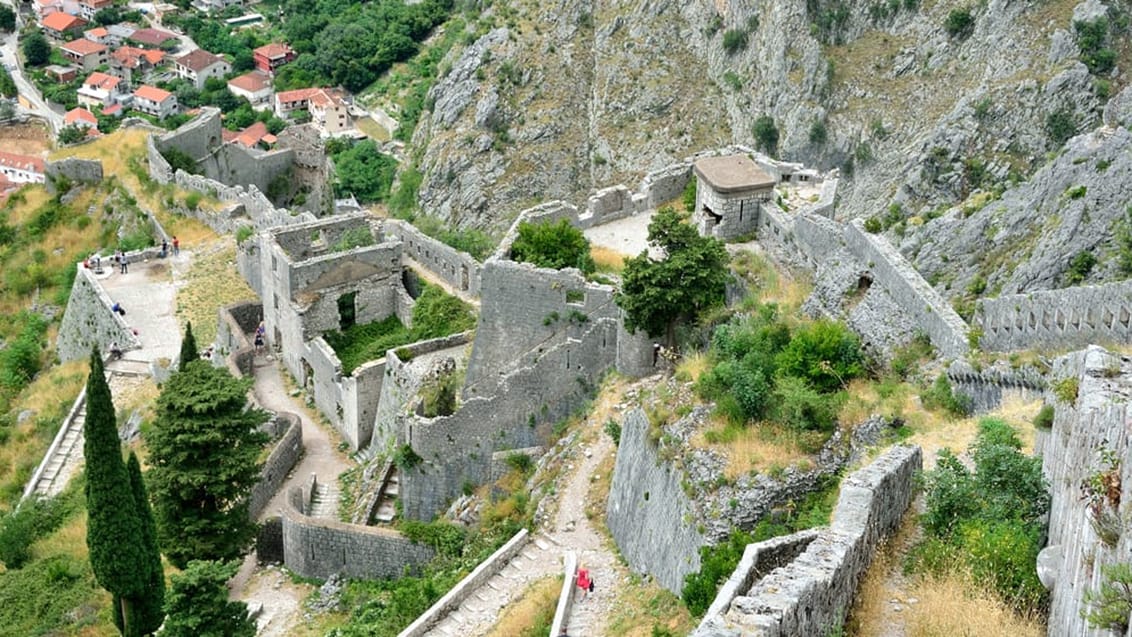 Udsigten fra Kotor fæstning