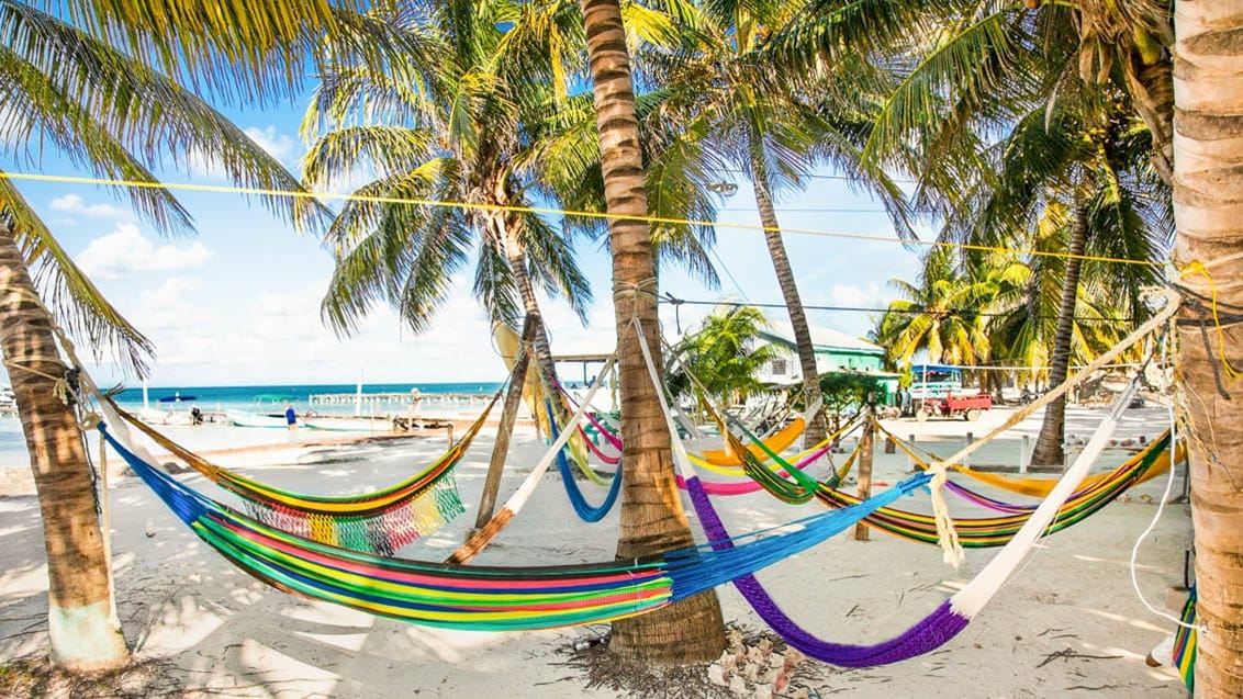 Hængekøjer på Caye Caulker, Belize