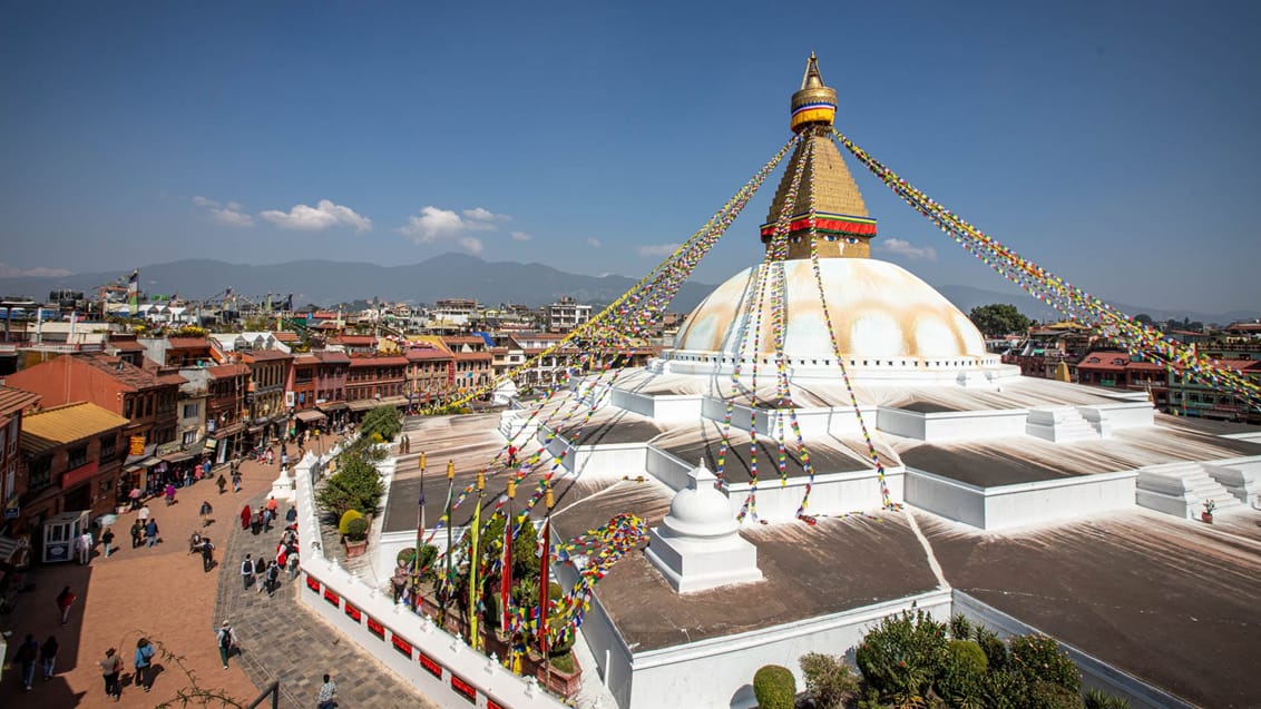 Oplev den imponerende Boudhanath stupa i Kathmandu