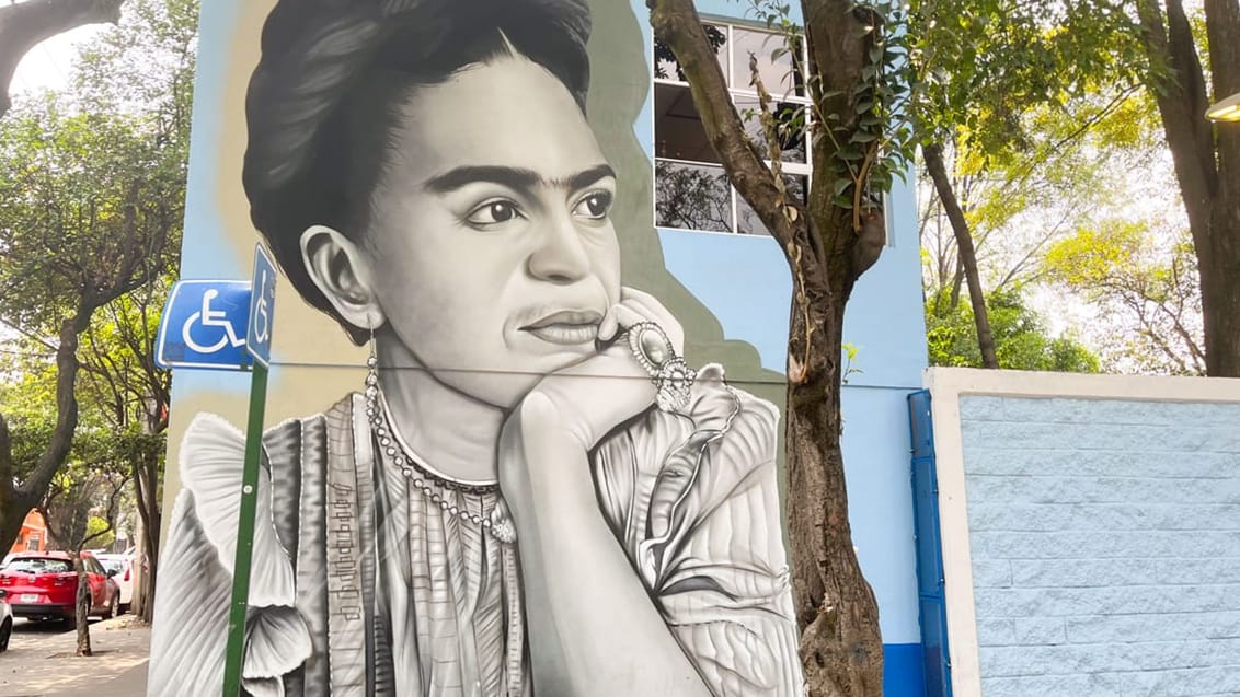 Frida Kahlo streetart, Mexico City