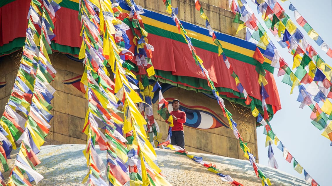 Boudhanath Stupa i det centrale Kathmandu