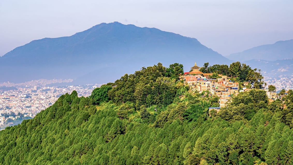 Trekking ved Changunarayan og udsigt over Kathmandu-dalen