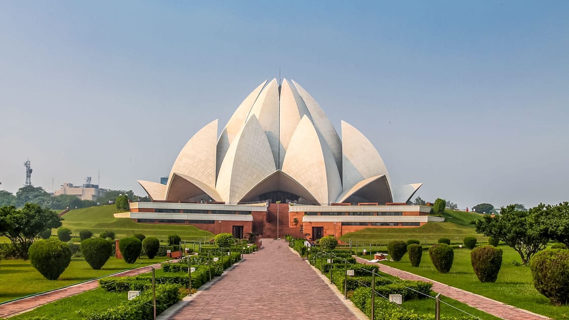 Lotus-templet i Delhi