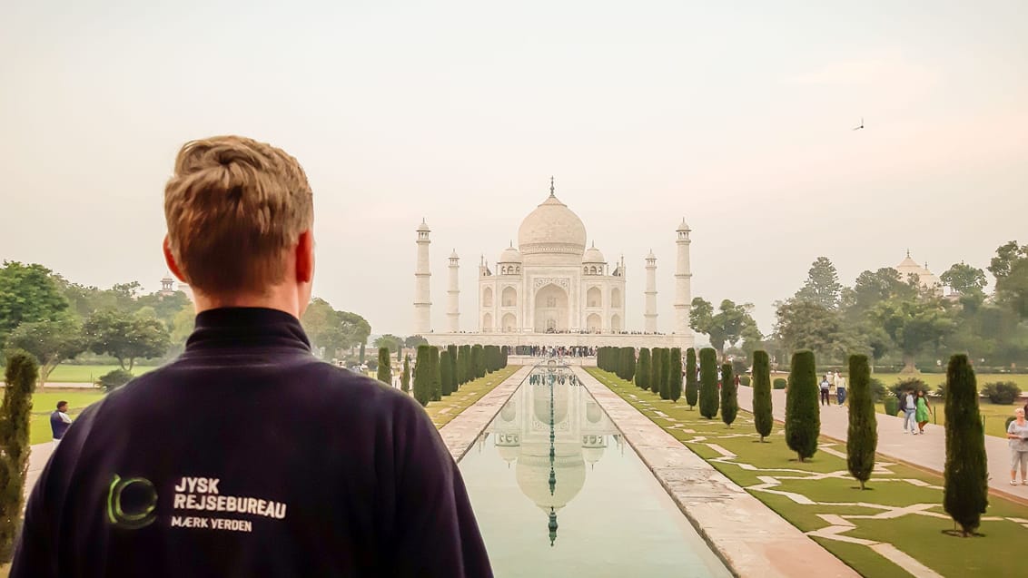 Udsigt til Taj Mahal