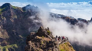 Trekking from Pico do Arieiro to Pico, Madeira