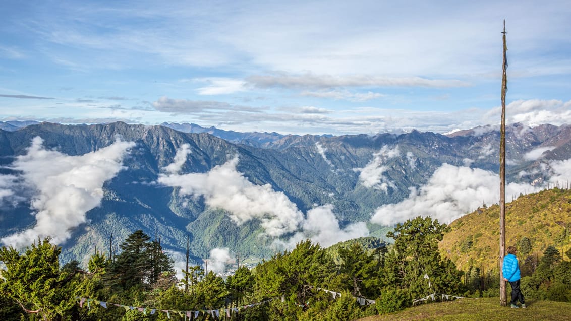Fantastiske udsigter på vandring i Bhutan
