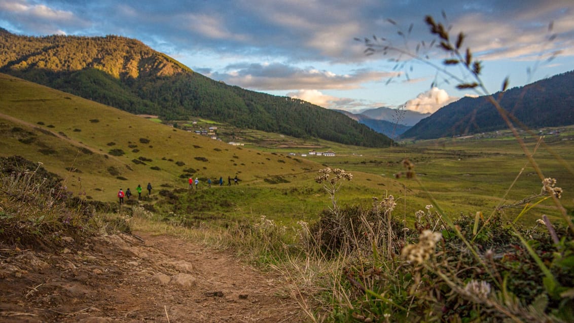 De smukke dale omkring byen Trongsa