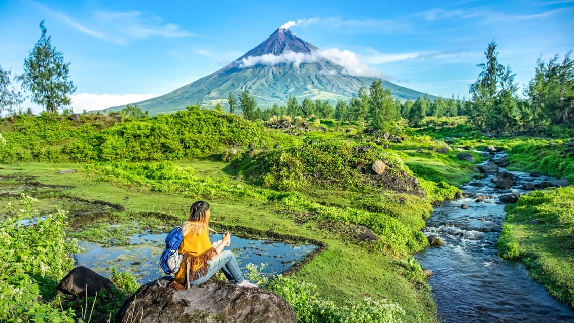 Besøg aktive vulkaner som Mount Mayon