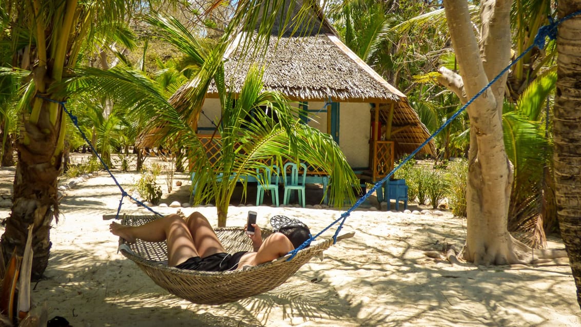 Strandhytte, palmer og en hængekøje - det gode liv i Filippinerne