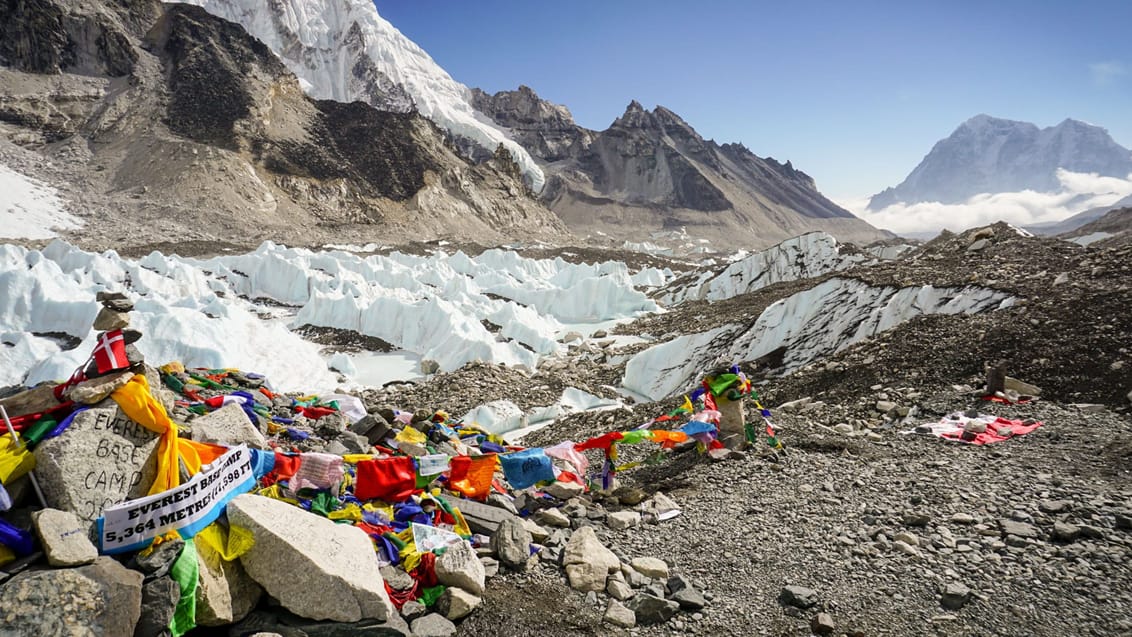 Everest Base Camp i 5350 meters højde