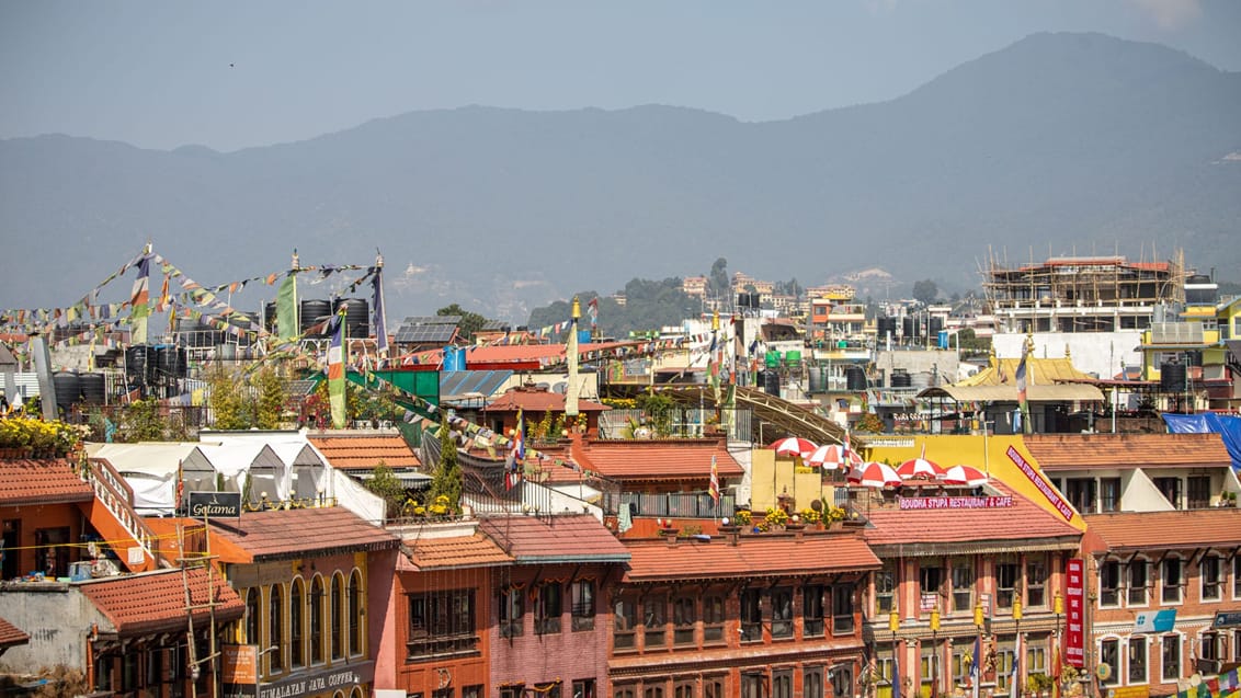 Udsigt over tagene i charmerende Kathmandu