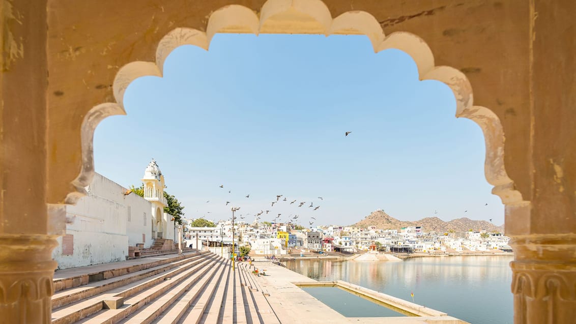 Pushkar Lake og Templer, Rajasthan, Indien