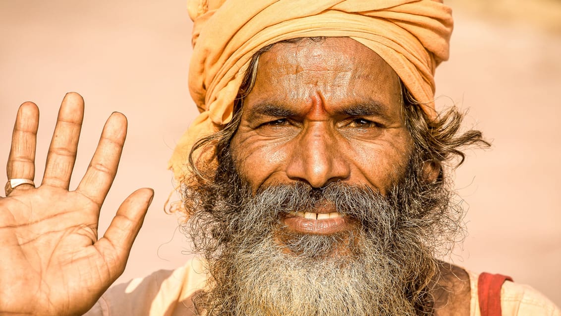 Sadhu - hinduistik helligmand - i Indien