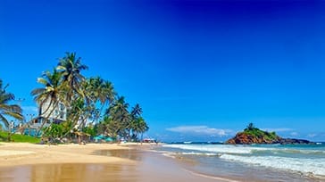Strand på Sri Lanka