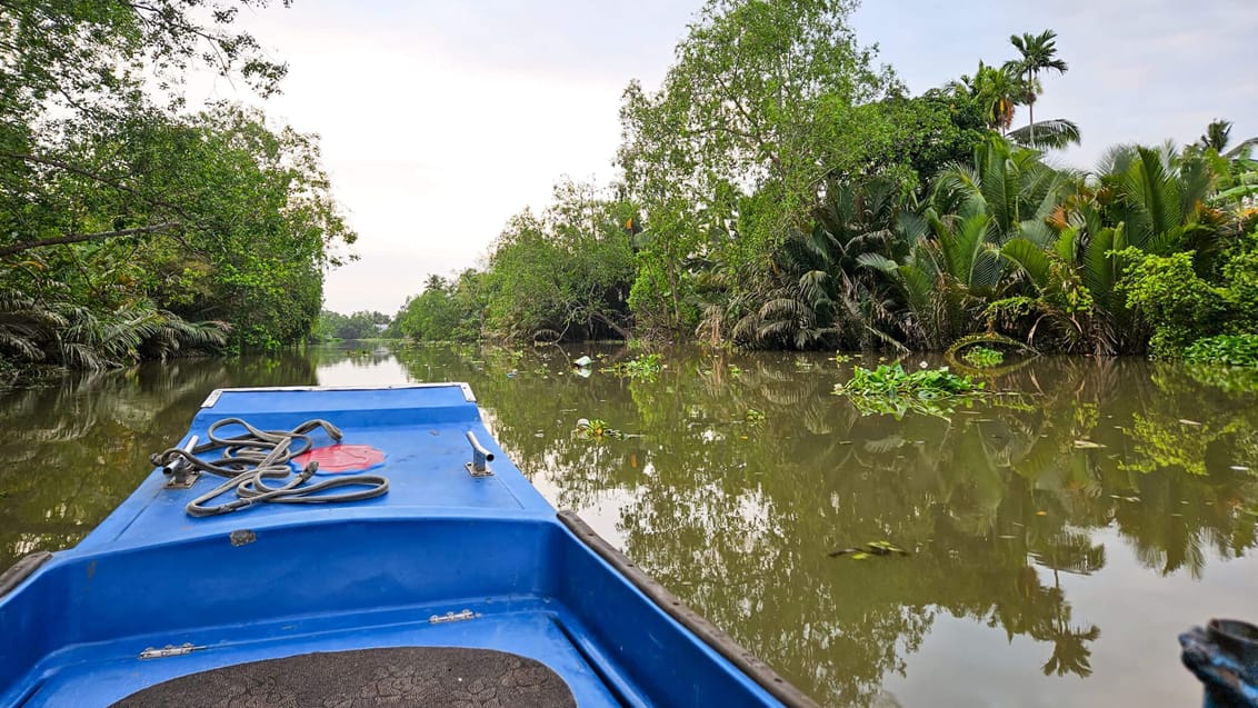 Bådtur på Mekong-deltaet