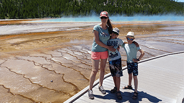 Roadtrip i USA med bil børn og telt