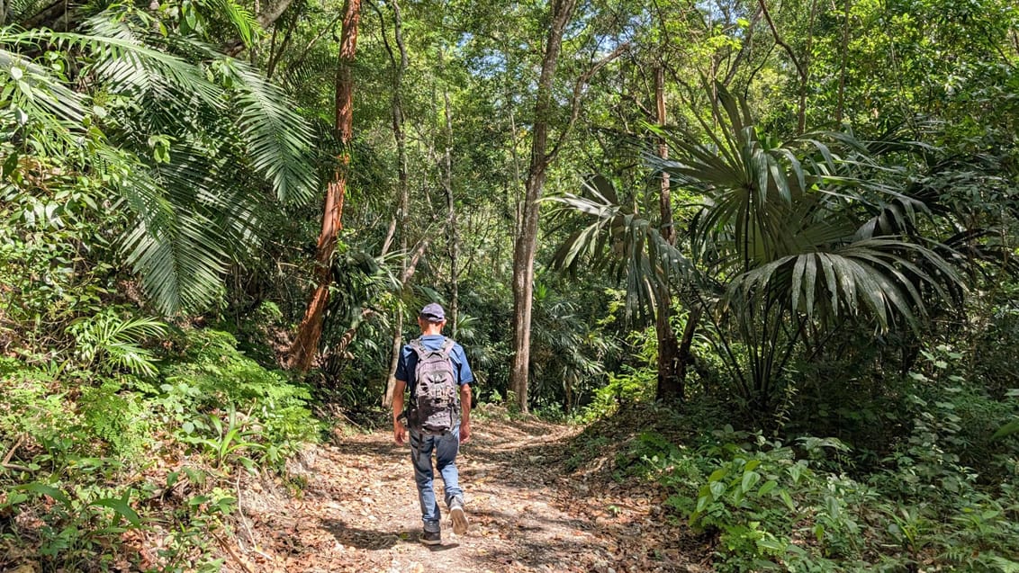 Lokal guide under El Zotz-hike, Guatemala