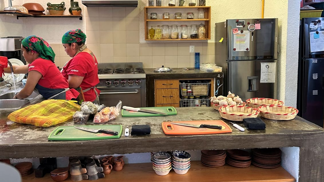 Cookíng class, Oaxaca, Mexico