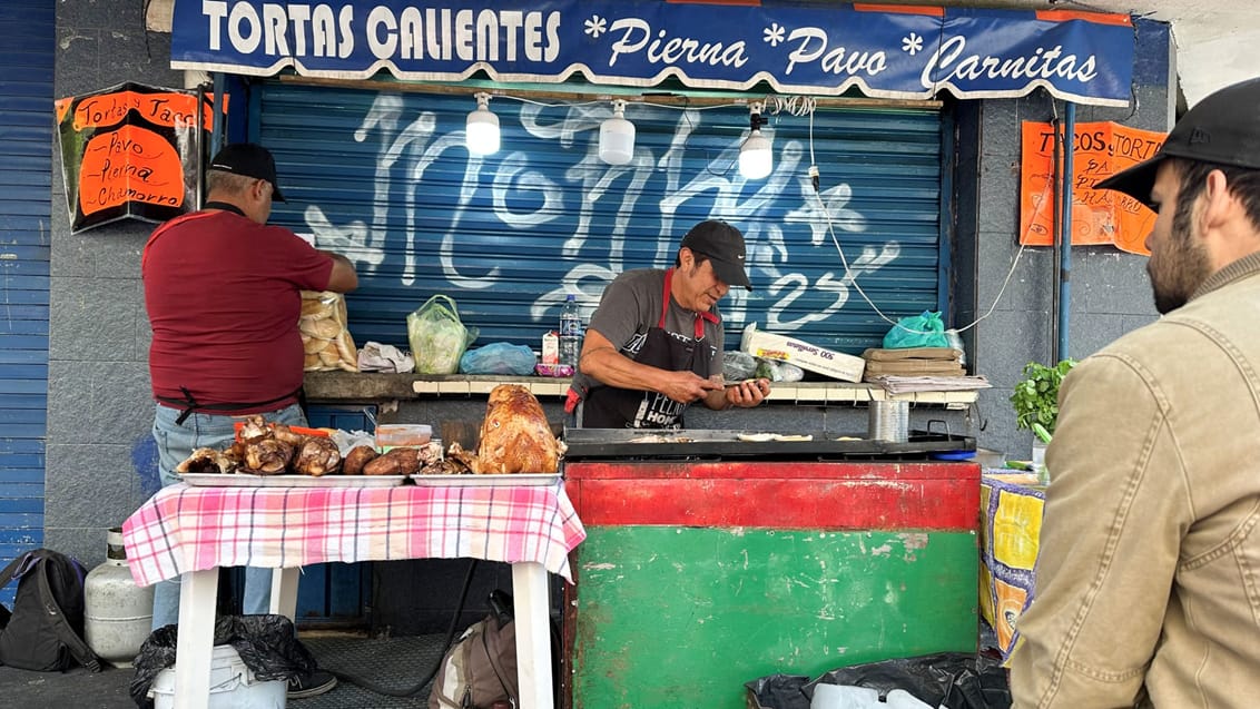 Taco-stand i Mexico City