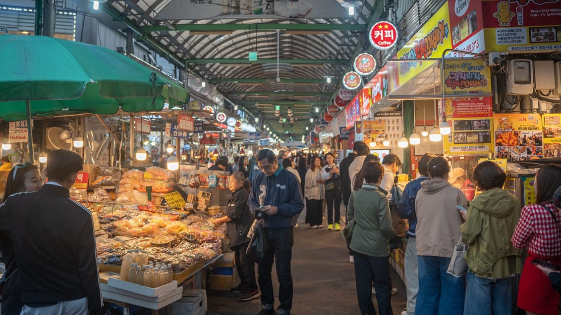 Gwangjang market, Seoul, Sydkorea