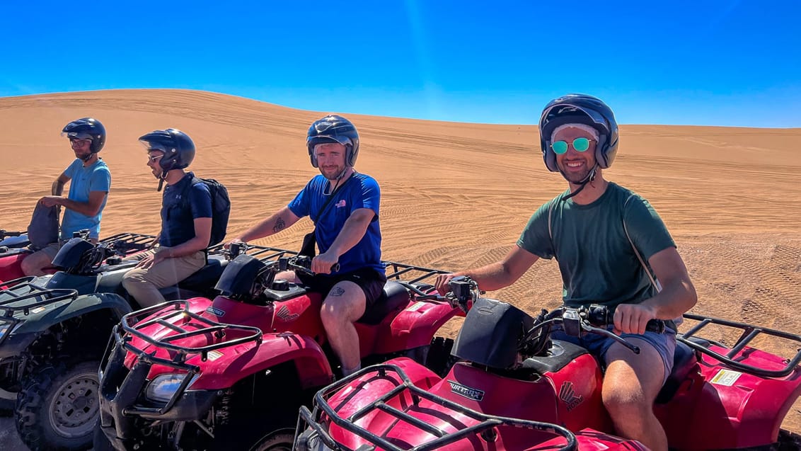Adrenalin kick på ATV i de store sandklitter ved Swakopmund