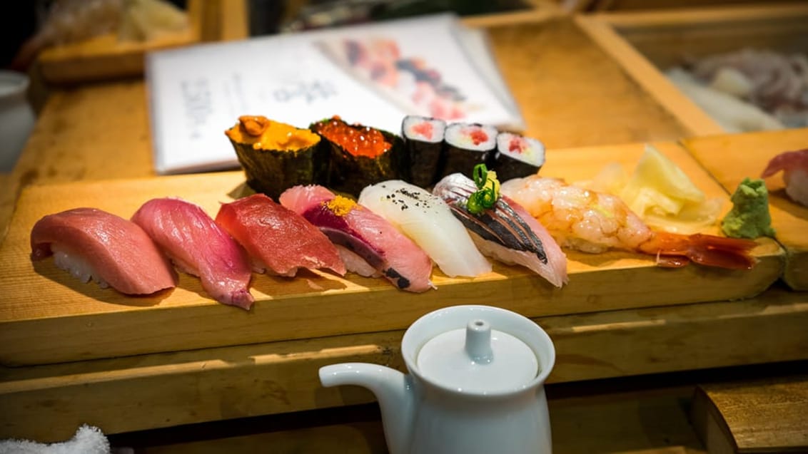 Sushi from Tsukiji Fish Market, Tokyo