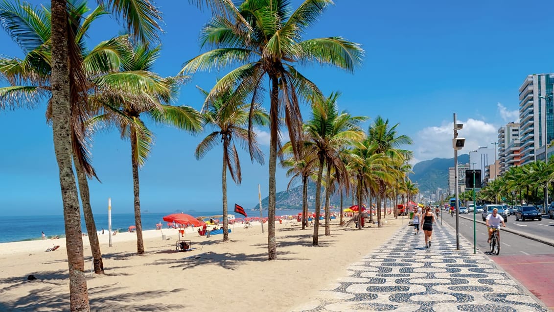 Ipanema strand, Rio de Janeiro, Brasilien